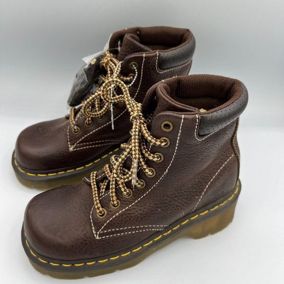 Dr. Martens Jessica 36/US 5‎ Dark brown supple leather NWOB Chunky vintage laced - Picture 11 of 14